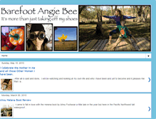 Tablet Screenshot of barefootangiebee.com